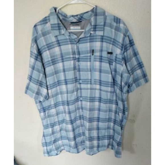 Columbia Omni Shade Short Sleeve Bottom Up Sun Protection - Picture 2 of 5